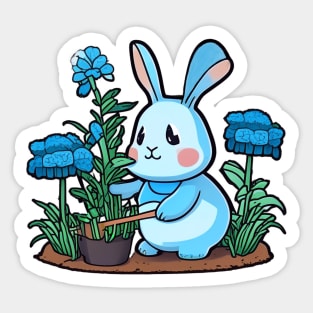 BLUE RABBIT GARDENING #1 Sticker